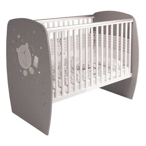 Кровать детская Polini Kids French 700, Teddy, Белый/Серый в ИКЕНация