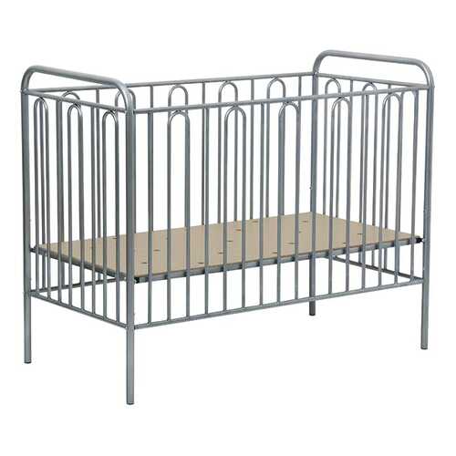 Кровать детская Polini Kids Vintage 110 металлическая, Серебро в ИКЕНация