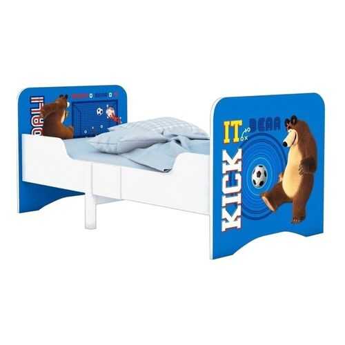 Кровать Polini Kids Fun 3200 детская раздвижная Маша и Медведь синий в ИКЕНация