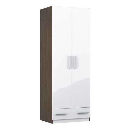 Детский шкаф двухсекционный Polini kids Simple c 1 ящиком, трюфель-белый в ИКЕНация