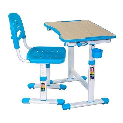 Парта со стулом Fun Desk PICCOLINO II Blue (голубой) в ИКЕНация