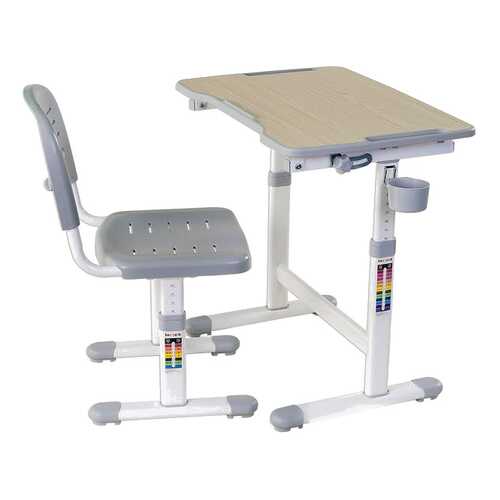 Парта со стулом Fun Desk PICCOLINO II Grey (серый) в ИКЕНация
