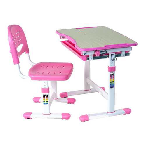 Парта со стулом Fun Desk PICCOLINO Pink (розовый) в ИКЕНация
