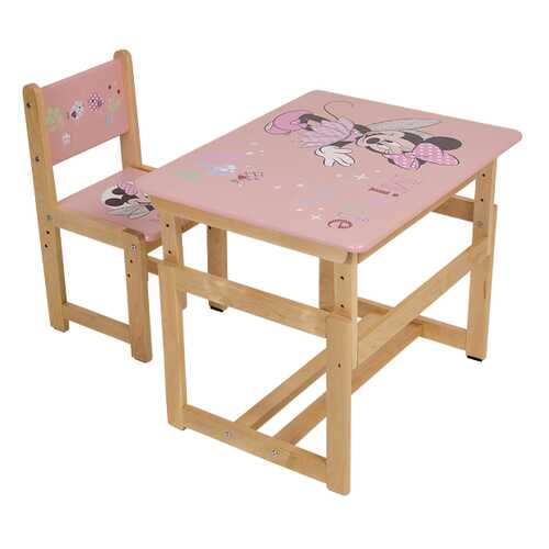 Комплект растущей детской мебели Polini Kids Disney baby 400 SM Минни Маус 68х55, розовый в ИКЕНация