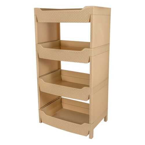Этажерка BranQ Nature 4-секционная прямоугольная 470х335х255 мм кофейная в ИКЕНация