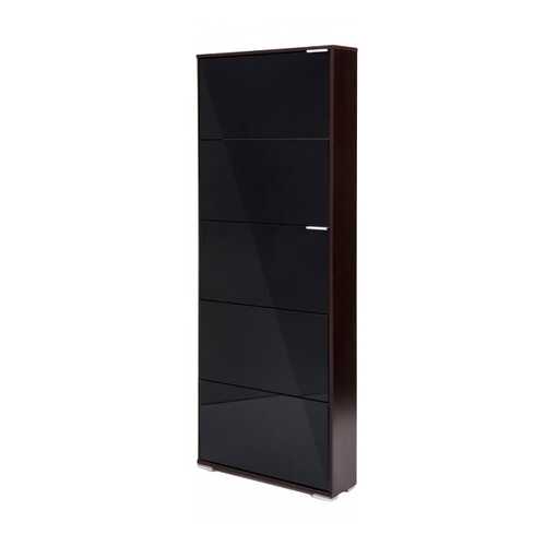 Обувница Вентал Viva-5 VEN_viva_5_g_wenge 69,5х18,5х182 см, венге/черный в ИКЕНация