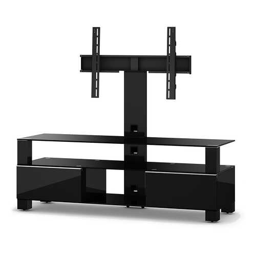 Тумба под телевизор приставная SONOROUS MD 8143-B-HBLK-BLK 140х44х121 см, черный в ИКЕНация