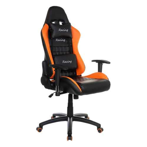 Игровое кресло College BX-3827/Кожа PU черно-оранжевая в ИКЕНация