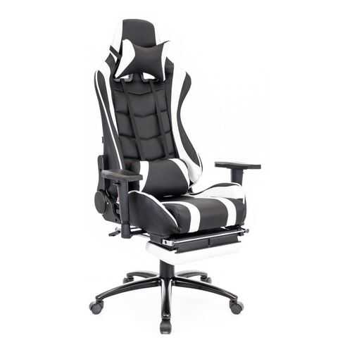 Игровое кресло Lotus S1/Экокожа Черный/Белый в ИКЕНация