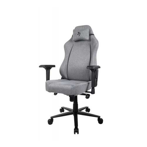 Компьютерное кресло (для геймеров) Arozzi Primo Woven Fabric - Grey - Black logo в ИКЕНация