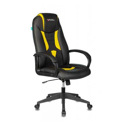 Кресло игровое Бюрократ VIKING-8N/BL-YELL черный/желтый искусственная кожа в ИКЕНация