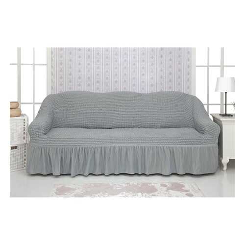 Чехол на трехместный диван с оборкой CONCORDIA Triple sofa, серый в ИКЕНация