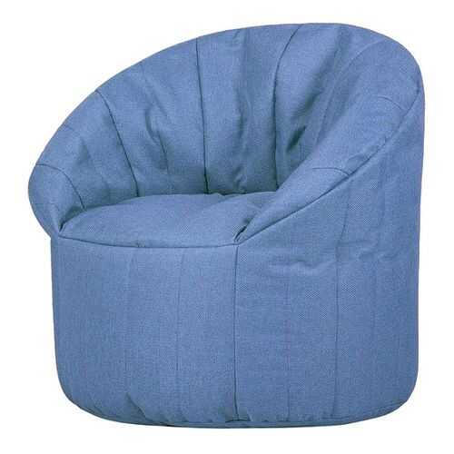 Кресло бескаркасное Папа Пуф Club Chair Blue, размер XL, рогожка, синий в ИКЕНация