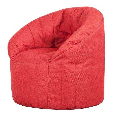 Кресло бескаркасное Папа Пуф Club Chair Red, размер XL, рогожка, красный в ИКЕНация