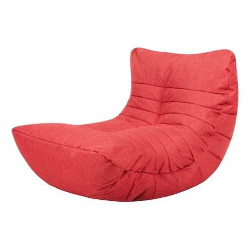 Кресло бескаркасное Папа Пуф Cocoon Chair Red, размер L, рогожка, красный в ИКЕНация