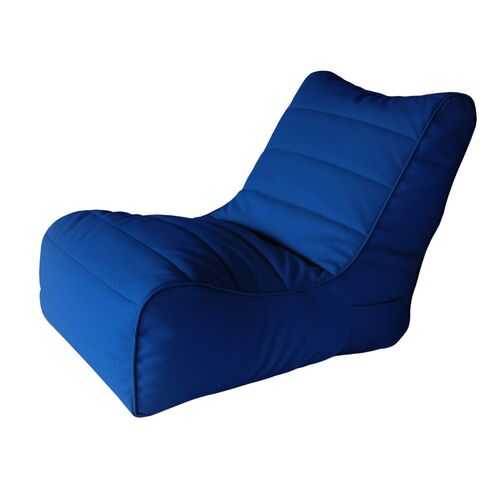 Кресло бескаркасное Папа Пуф Soft Lounger Blue, размер XL, экокожа, синий в ИКЕНация