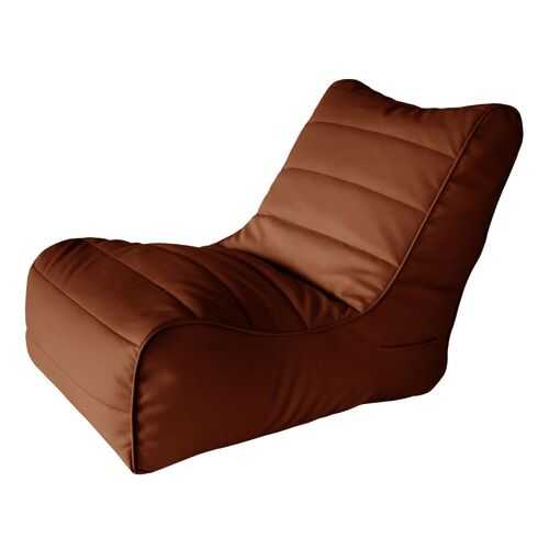 Кресло бескаркасное Папа Пуф Soft Lounger Brown, размер XL, экокожа, коричневый в ИКЕНация