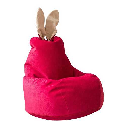 Кресло-мешок DreamBag Зайчик, размер S, велюр, малиновый в ИКЕНация