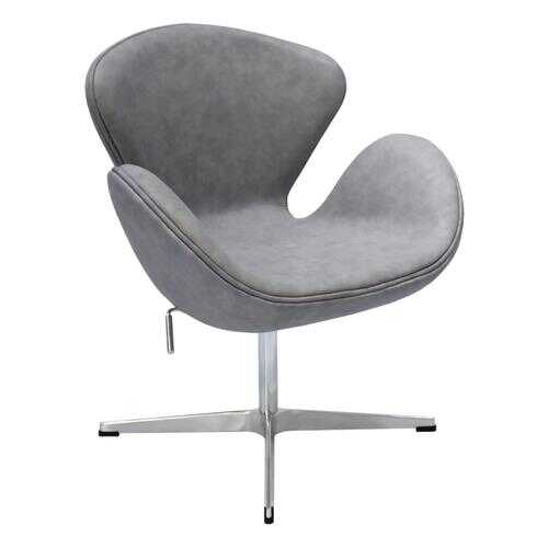 Кресло Bradex Home «SWAN CHAIR» светло-серый матовый с эффектом состаренная кожа в ИКЕНация
