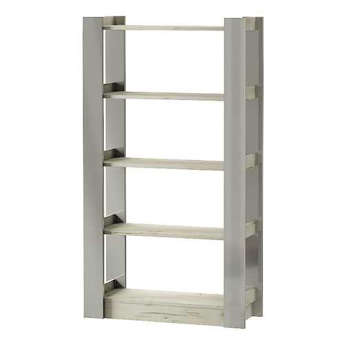 Стеллаж Hoff 80330599 80х30х143,1 см, дуб серый craft/графит глянец в ИКЕНация