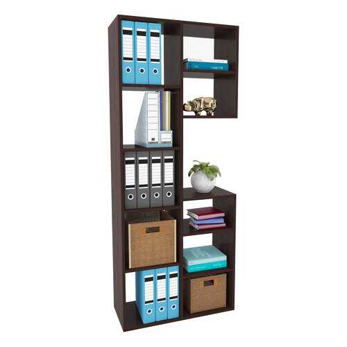 Стеллаж MFMaster MAS_MST-SSR-02-R-16VE 69,8х30х171,6 см, венге в ИКЕНация