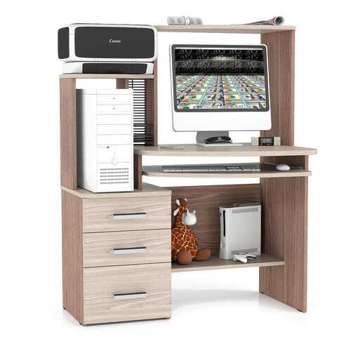 Компьютерный стол Мебельный Двор СК-3 105x65x135, ясень шимо светлый/ясень шимо тёмный в ИКЕНация