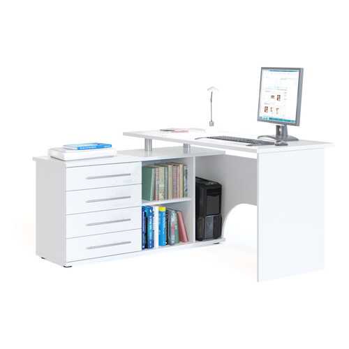 Компьютерный стол СОКОЛ КСТ-109Л 140x127x75, белый в ИКЕНация
