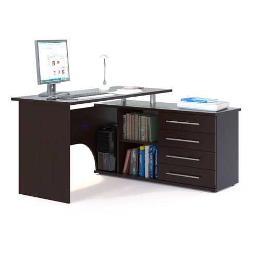 Компьютерный стол СОКОЛ КСТ-109П 140x127x75, венге в ИКЕНация