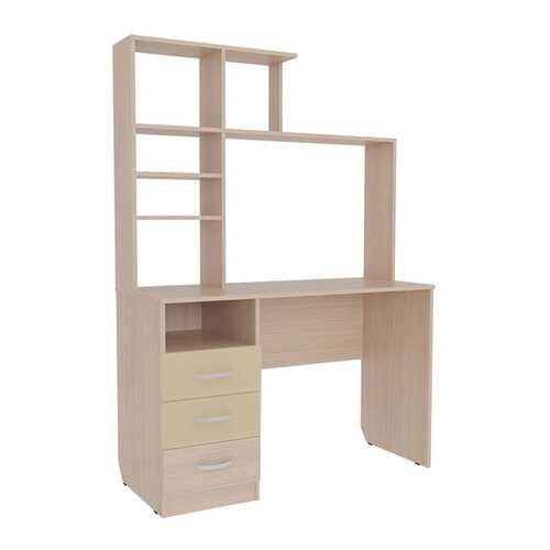 Компьютерный стол в комплекте Mebelson SK02P2.3 + PK02S2.3 120x60x162, дуб млечный/крем в ИКЕНация