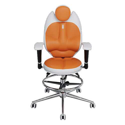 Компьютерное кресло Kulik System Trio 1401, белый/оранжевый в ИКЕНация