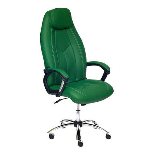 Кресло руководителя TetChair Boss, зеленый/хром в ИКЕНация