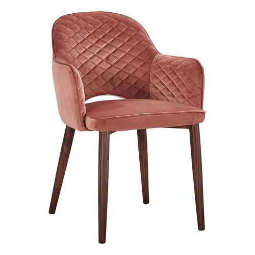 Стул STOOL GROUP Венера диамант MC16-2YS LEGS BLACK HLR-44 розовый ромб, темное дерево в ИКЕНация