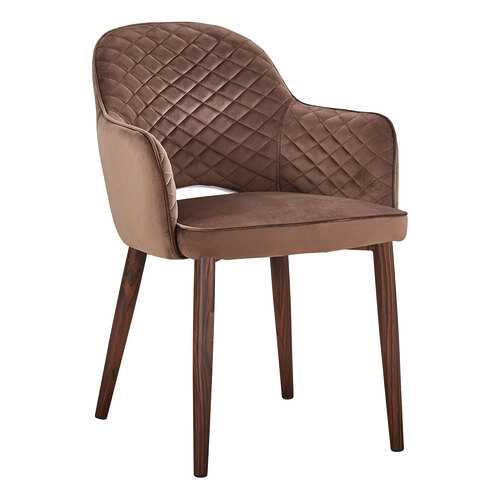Стул STOOL GROUP Венера диамант MC16-2YS LEGS BLACK HLR-49 коричневый, темное дерево в ИКЕНация