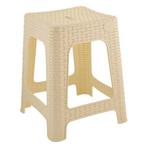 Табурет квадратный INGREEN Rattan 363х363х448 мм сливочный в ИКЕНация